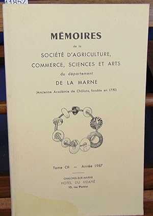 Mémoires de la S. D'agriculture du département de la Marne 1987