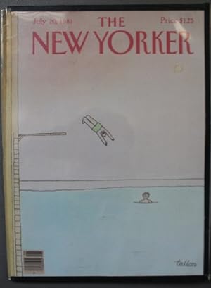 New Yorker Magazine - July 20, 1981 Classic Diving Board and Swimming Pool cover by Robert Tallon