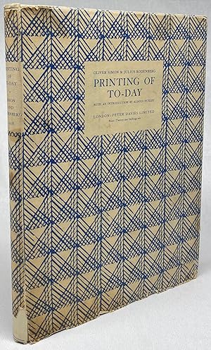 Printing of To-Day: An Illustrated Survey of Post-War Typography in Europe and the United States