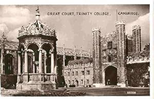 Trinity College Cambridge Vintage 1953 Postcard Real Photo