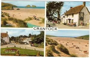 Crantock Postcard Holywel Bay The Old Albion Pub Cornwall