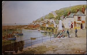 Mousehole Postcard Cornwall Water Colour by Brian Gerald Collectable Series