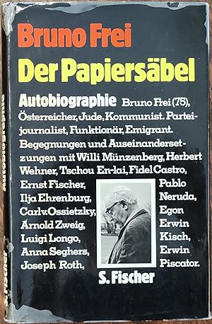 Der Papiersäbel. Autobiographie.