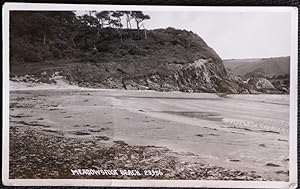 Meadowsfoot Beach Devon Vintage 1956 Postcard