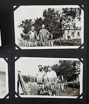 Photograph Album. 81 Photographs. Many Photos Depicting Fishing [Hastings] [Nebraska]