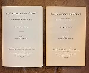 Les Prophecies De Merlin Edited From MS. 593 In The Bibliotheque Municipale Of Rennes. Two Volume...