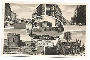 Carlisle Postcard English Street Botchergate Vintage Real Photo