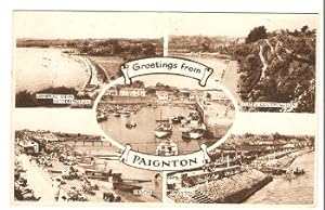 Paignton Postcard Devon Goodrington Preston Multiview 1959