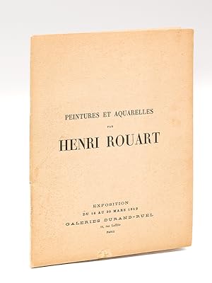 Peintures et Aquarelles par Henri Rouart. Exposition du 16 au 30 mars 1912. Galerie Durand-Ruel 1...