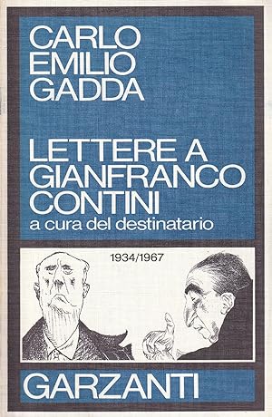 Lettere a Gianfranco Contini : a cura del destinatario : 1934-1967
