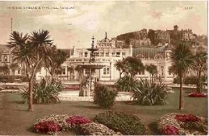 Torquay Postcard Devon Vine Hill Princess Gardens Vintage 1929