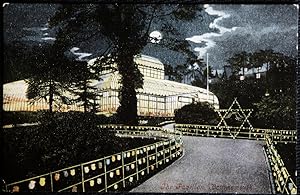 Bournemouth Pavilion Postcard Vintage Moonlight Series Postcard