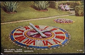 Weymouth Postcard Floral Clock Collectable Artist Brian Gerald No. A724