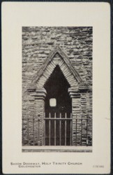 Colchester Postcard Essex Saxon Doorway Holy Trinity Church