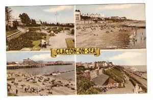 Clacton Postcard Essex Sunken Gardens Multiview 1961