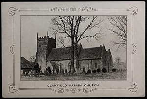 Clanfield Postcard Parish Church Hants Hampshire