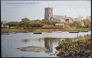 Christchurch Postcard Hants River Avon Quality Celesque Series