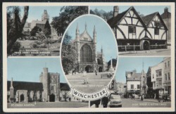 Winchester Postcard Hants St. Cross Hospital Chesil Rectory Butter Cross
