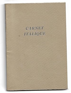 CARNET ITALIQUE