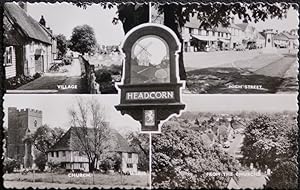 Headcorn Postcard Kent Multiview real photo Vintage Views