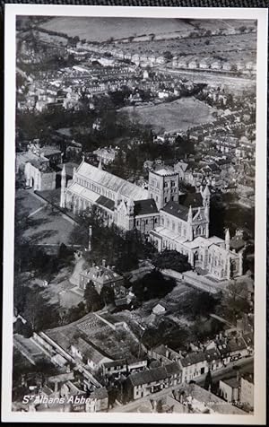 St. Albans Abbey Postcard Herts Real Photo
