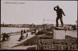 Margate Lifeboat Memorial Postcard Kent Real Photo
