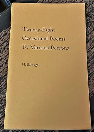 Twenty-Eight Occasional Poems to Various Persons