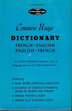 Common Usage Dictionary: French-English, English-French
