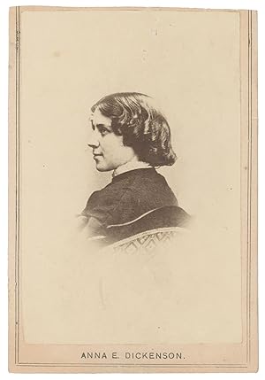 [A carte-de-visite of abolitionist and women's rights lecturer, Anna Elizabeth Dickinson]