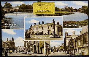 Garstang Postcard Royal Oak Hotel River Wyre Vintage 1963