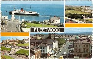 Fleetwood Postcard Isle Of Man Steamer Multiview