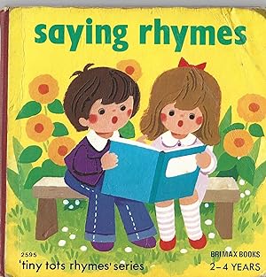 Tiny Tots Rhymes Series, 2595.Saying Rhymes.