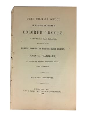 Free Military School for Applicants for Command of Colored Troops, No. 1210 Chestnut Street, Phil...