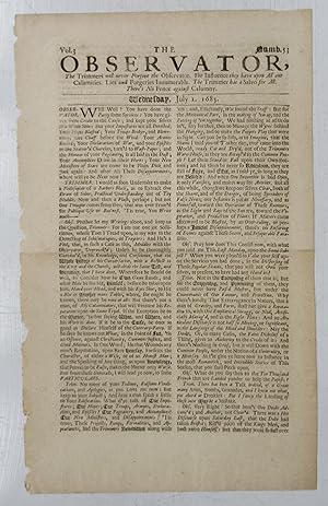 The Observator July 1, 1685