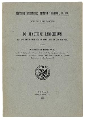 DE REMOTIONE PAROCHARUM aliisque processibus tertiae partis lib. IV Cod.Iur. Can.: