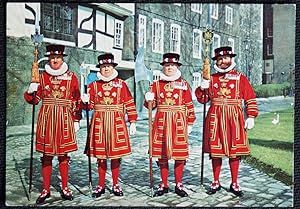 Tower Of London Yeoman Warders Postcard 1968 Official Publisher