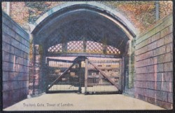 London Traitors Gate Postcard Vintage
