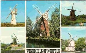 Windmill Postcard Thurn Mill How Hill Hunsett Horning Cley Norfolk