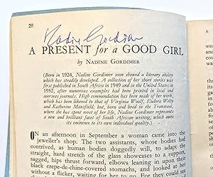 1952 SILVER LEAVES South African Stories SIGNED by NADINE GORDIMER at her Story "A PRESENT FOR A ...