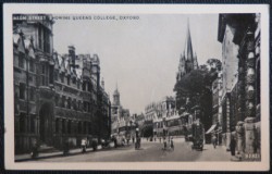 Oxford Postcard Queens College Real Photo Vintage