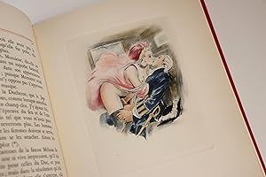 LA DUCHESSE OU LA FEMME SYLPHIDE par Restif de la Bretonne, illustré d'eaux-fortes en couleurs.
