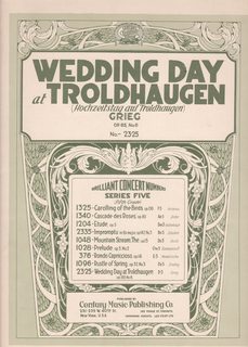 Wedding Day at Troldhaugin op 65 No. 6 (Brillant Concert Numbers Series Five No. 2325)