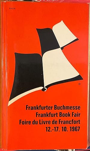 Frankfurter Buchmesse. Frankfurt Book Fair. Fiore du Livre de Francfort 12.-17.10.1967