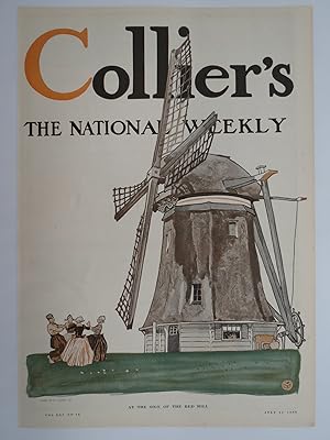 COLLIER'S MAGAZINE COVER, JULY 11, 1908, SIGN OF THE RED MILL EDWARD PENFIELD COVER
