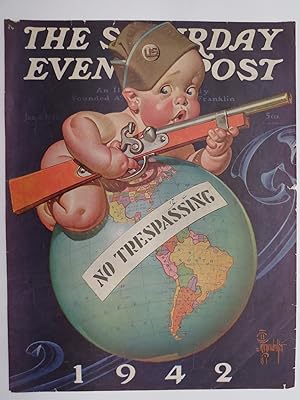THE SATURDAY EVENING POST COVER, JANUARY 3, 1942, BABY GUN NEW YEAR, J. C. LEYENDECKER
