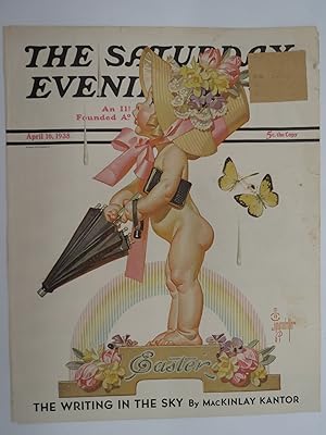 THE SATURDAY EVENING POST COVER, APRIL 16, 1938, EASTER J. C. LEYENDECKER