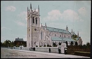 Burton On Trent Postcard All Saints Church Vintage