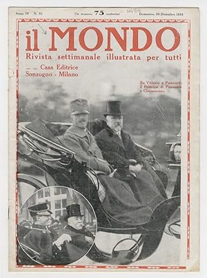 MONDO (IL). Rivista settimanale illustrata per tutti. Anno IV. N. 52. 29 dicembre 1918.