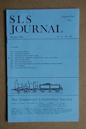 The Journal of the Stephenson Locomotive Society: September 1971.