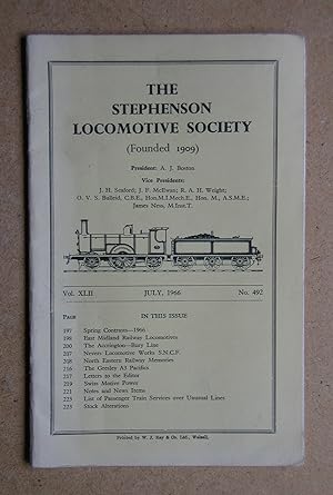 The Journal of the Stephenson Locomotive Society: July 1966.